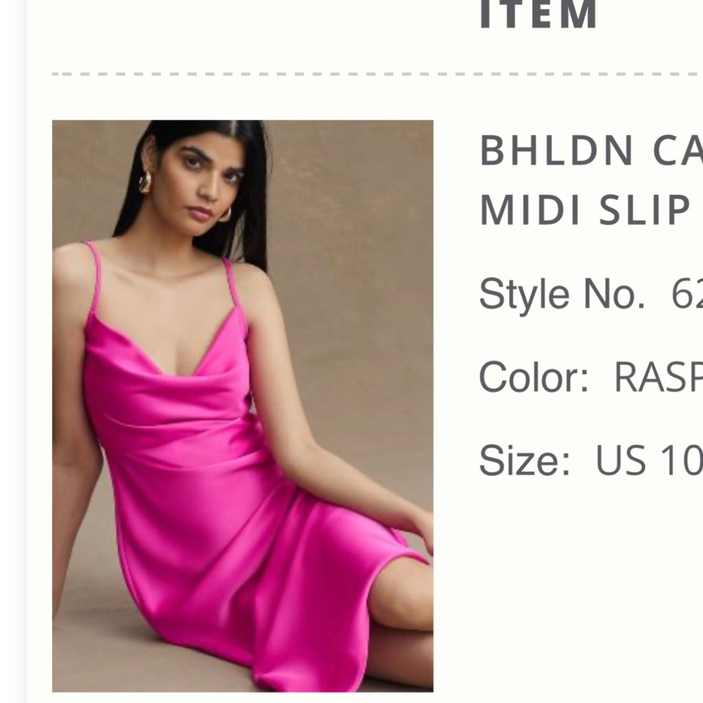 NWT- BHLDN Anthropologie Dress